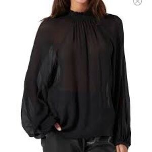 Joie Limited Edition Long Sleeve Smocked Blouse